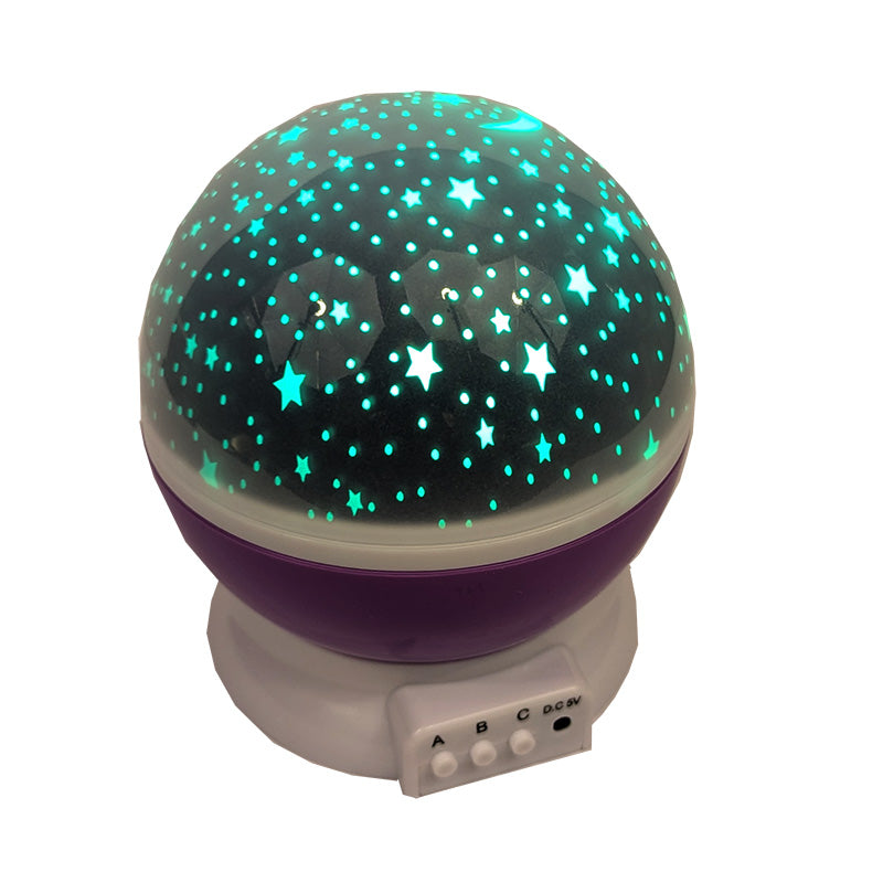 Rotating Star Projection Lamp Purple