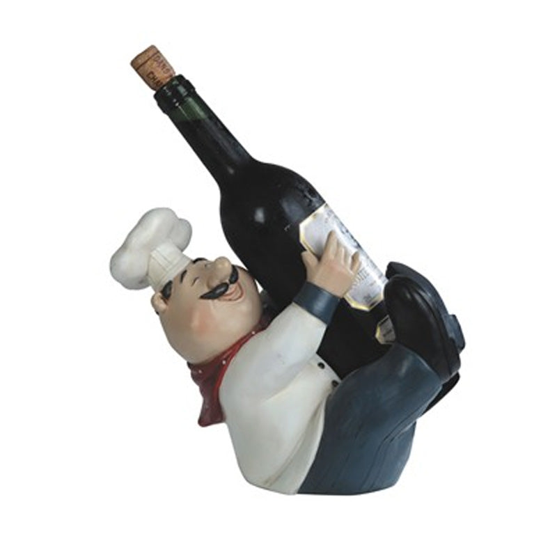 Chef Sitting WIne Holder