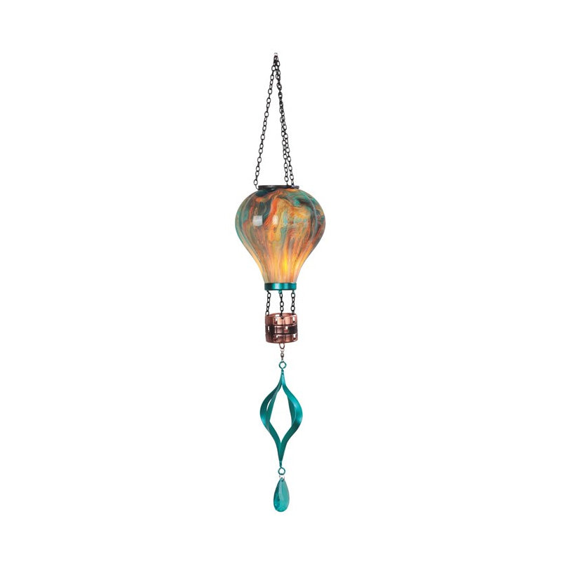 Solar Air Balloon w/Teal Hanging Ornament