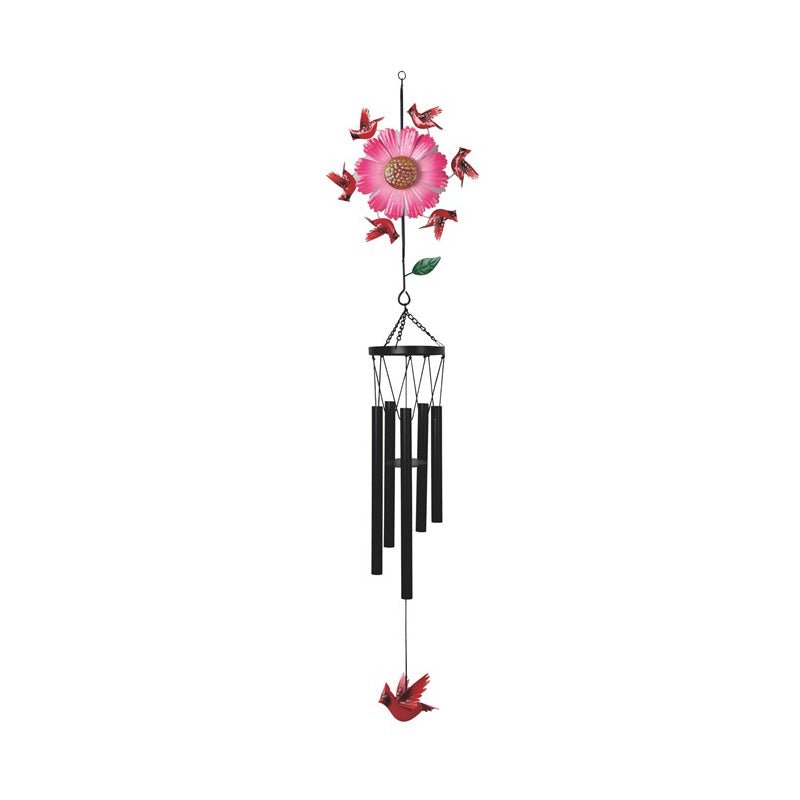 Cardinal Pink Pinwheel Chime