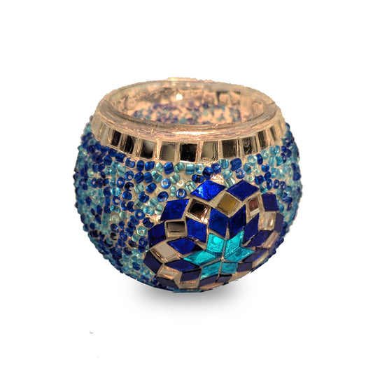 Blue & Turquoise Candle Holder