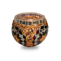 Orange & Black Candle Holder