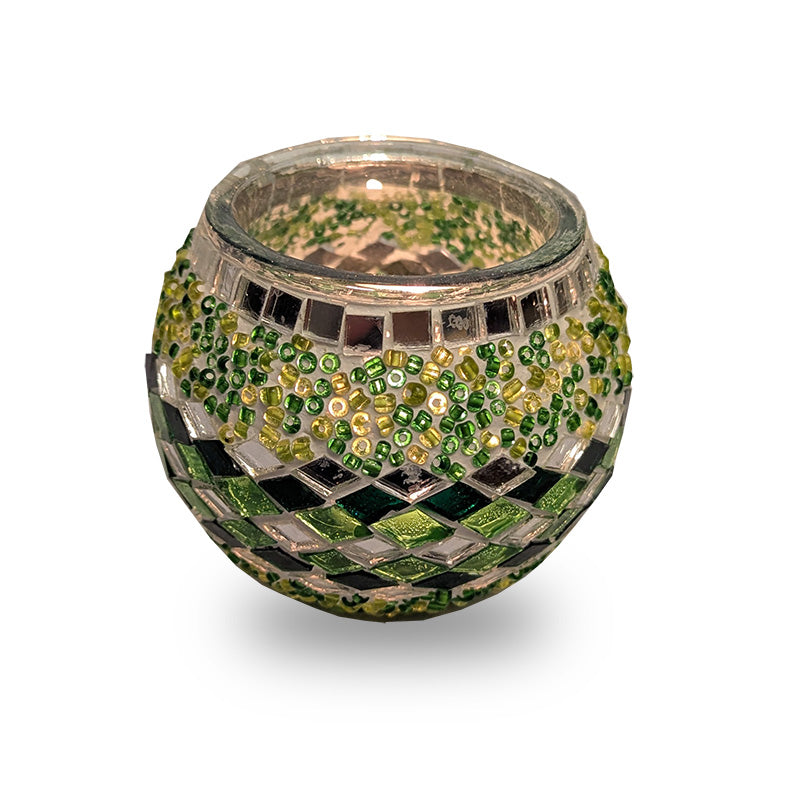 Green Candle Holder