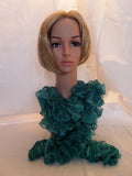 Aqua Green Metalic Scarf