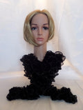 Black Scarf with Metalic Edge