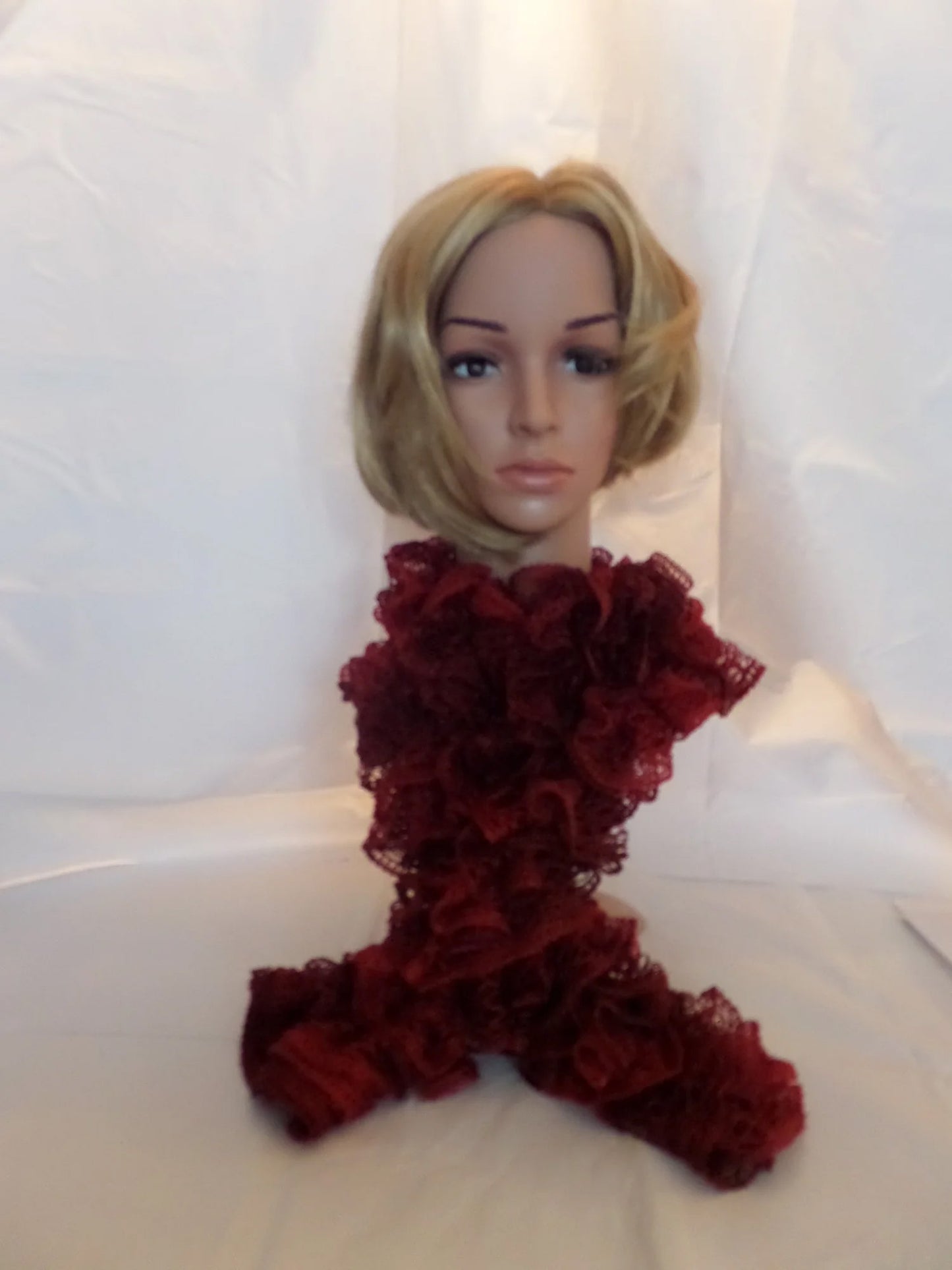 Metallic Red Scarf