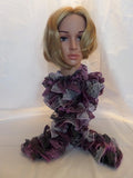 Scarf with Shades Of Purple & Gray Metallic